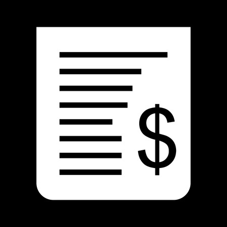 Vector Receipt Iconのイラスト素材