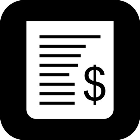 Vector Receipt Iconのイラスト素材