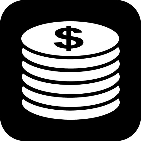 Vector Coins Iconのイラスト素材