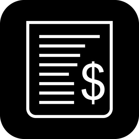 Vector Receipt Iconのイラスト素材