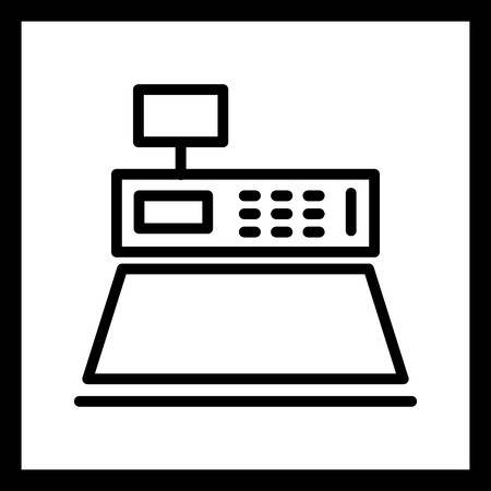 Vector Cash Counter Iconのイラスト素材