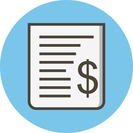 Vector Receipt Iconのイラスト素材