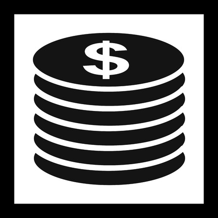 Vector Coins Iconのイラスト素材