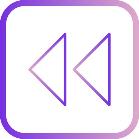 Vector Backward Arrows Iconのイラスト素材