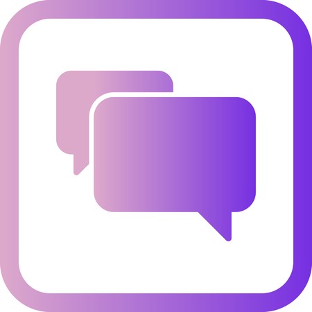 Vector Chat Iconのイラスト素材