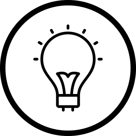Vector Bulb Iconのイラスト素材