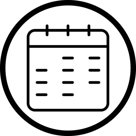 Vector Calendar Iconのイラスト素材