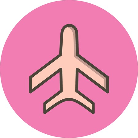 Vector Airplane Iconのイラスト素材