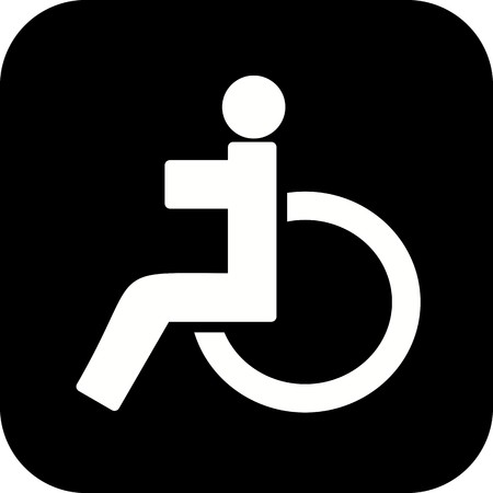 Vector Handicapped Iconのイラスト素材
