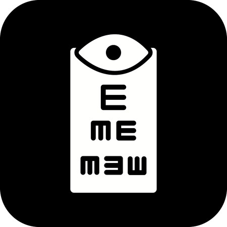 Vector Eye Test Iconのイラスト素材