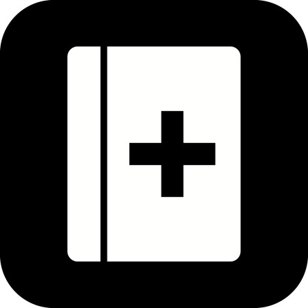 Vector Medical Book Iconのイラスト素材