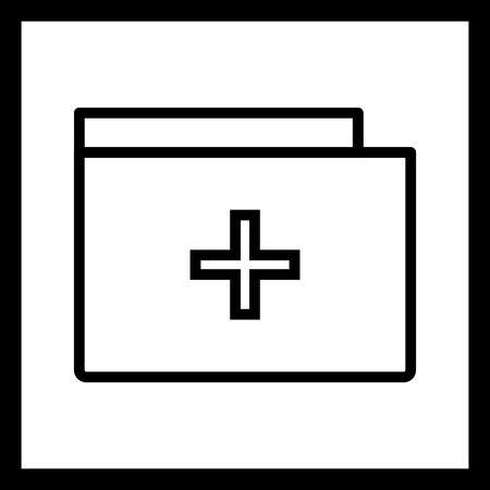 Vector Medical Folder Iconのイラスト素材