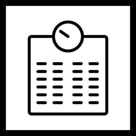 Vector Weighting Machine Iconのイラスト素材