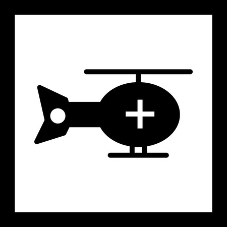 Vector Helicopter Iconのイラスト素材