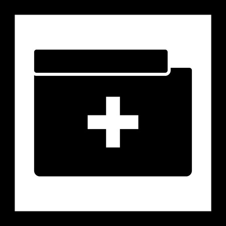 Vector Medical Folder Iconのイラスト素材