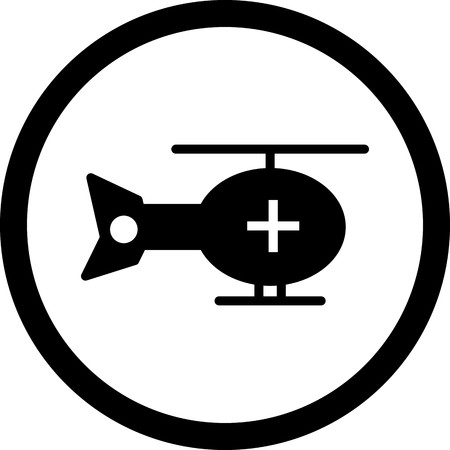 Vector Helicopter Iconのイラスト素材