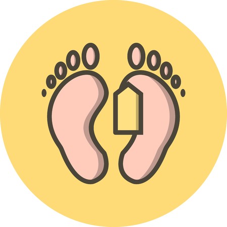 Vector Toe Tag Iconのイラスト素材