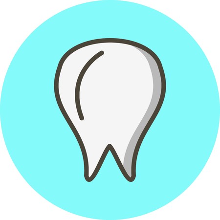 Vector Tooth Iconのイラスト素材
