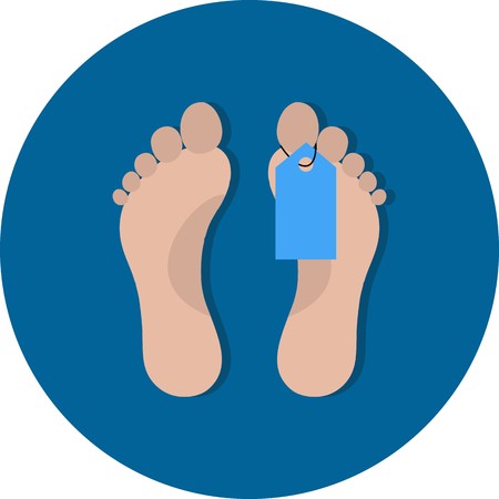 Vector Toe Tag Icon
