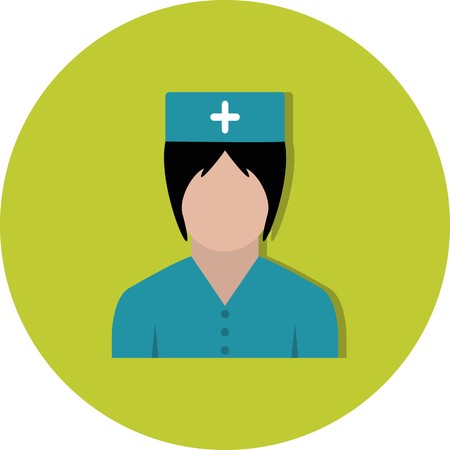 Vector Nurse Iconのイラスト素材