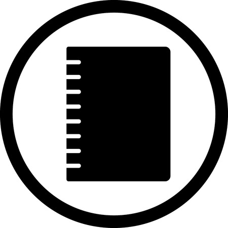 Vector Spiral Notebook Iconのイラスト素材
