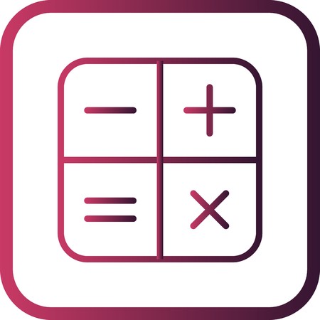 Vector Calculator Iconのイラスト素材