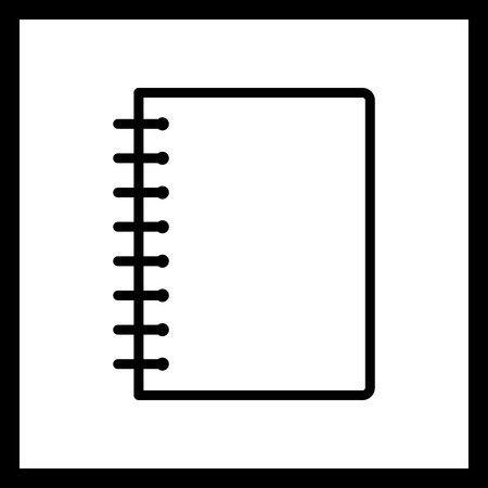 Vector Spiral Notebook Iconのイラスト素材