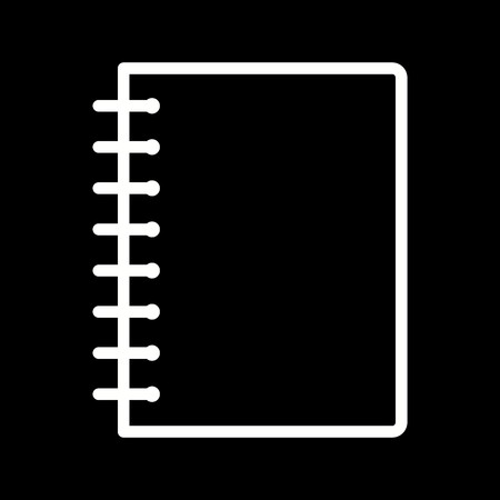 Vector Spiral Notebook Iconのイラスト素材