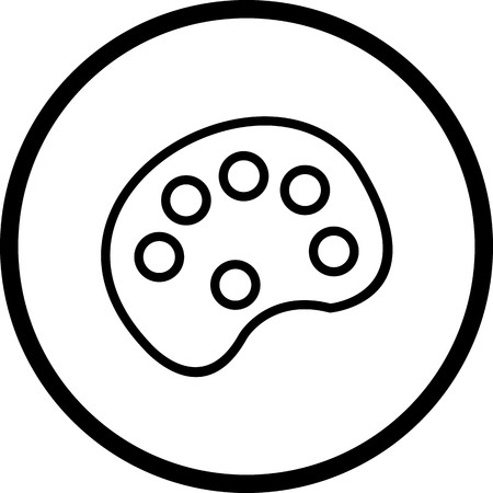 Vector Color Pallete Iconのイラスト素材