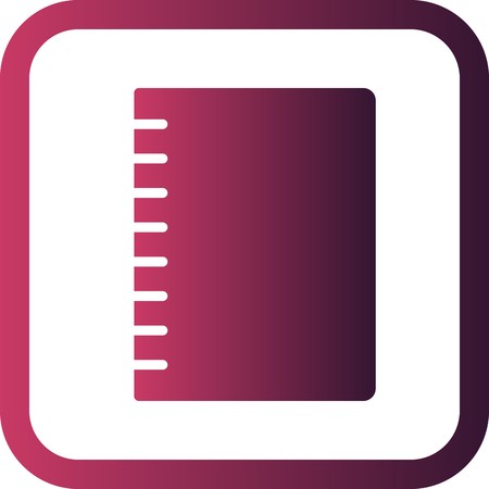Vector Spiral Notebook Iconのイラスト素材