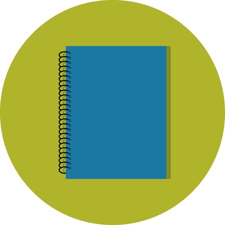 Vector Spiral Notebook Iconのイラスト素材