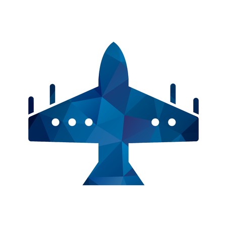 Vector Fighter Jet Iconのイラスト素材