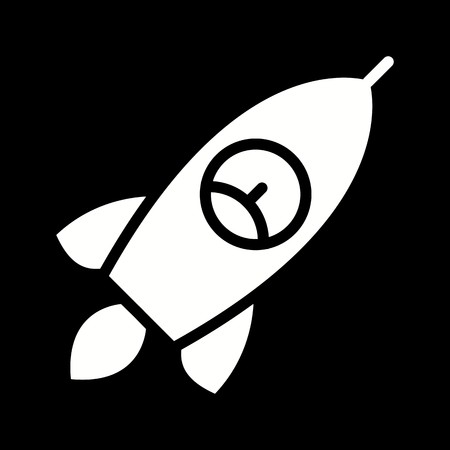Vector Rocket Iconのイラスト素材