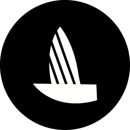 Vector Yacht Iconのイラスト素材