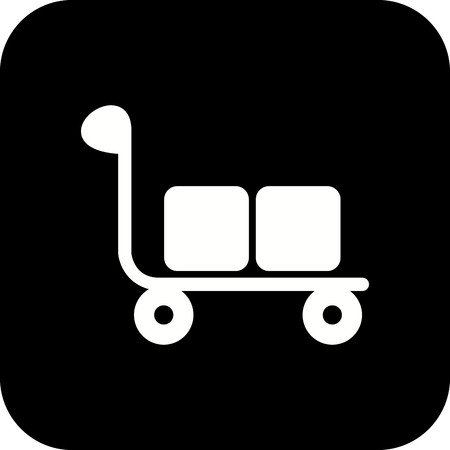 Vector Trolley Iconのイラスト素材