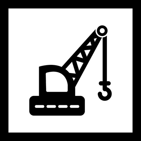 Vector Crane Iconのイラスト素材