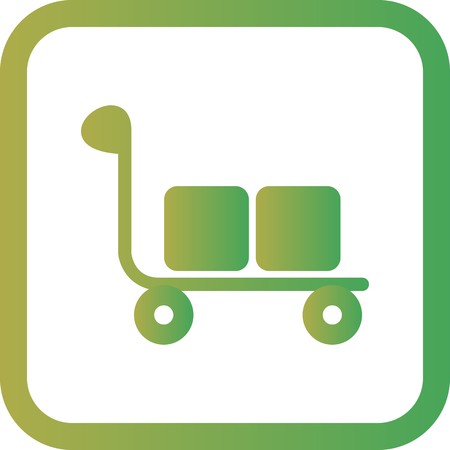 Vector Trolley Iconのイラスト素材
