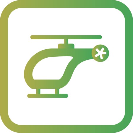 Vector Helicopter Iconのイラスト素材