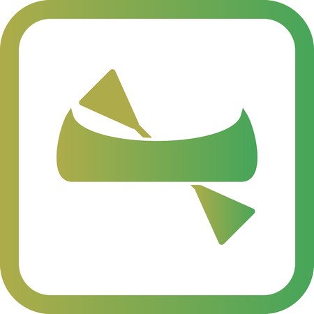 Vector Canoe Iconのイラスト素材
