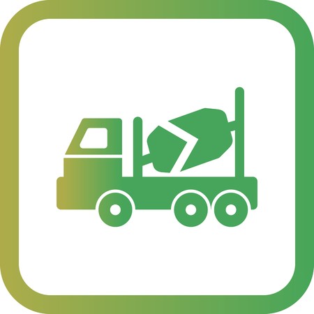 Vector Concrete Mixer Iconのイラスト素材