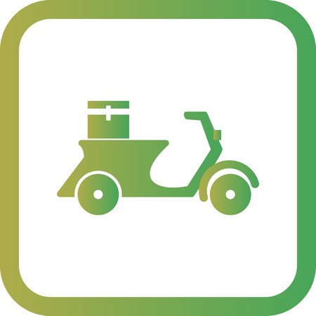 Vector Delivery Motorbike Iconのイラスト素材