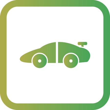 Vector Sports Car Iconのイラスト素材