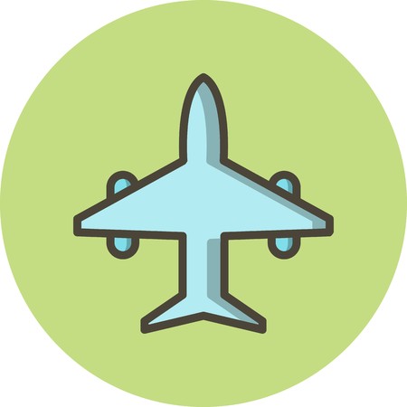 Vector Airplane Iconのイラスト素材