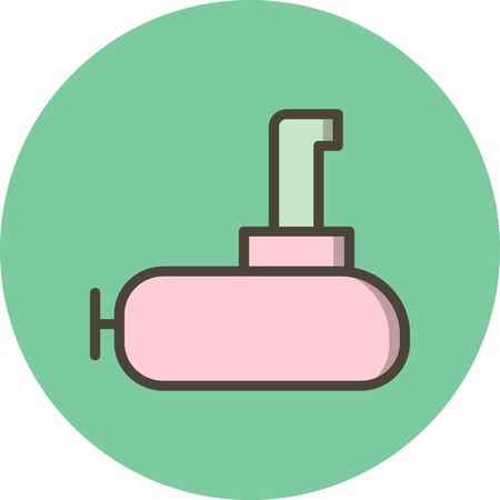 Vector Submarine Iconのイラスト素材