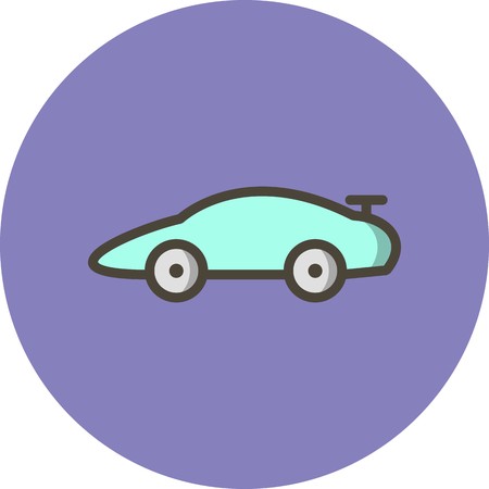 Vector Sports Car Iconのイラスト素材