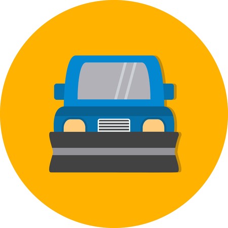 Vector Snowplow Iconのイラスト素材