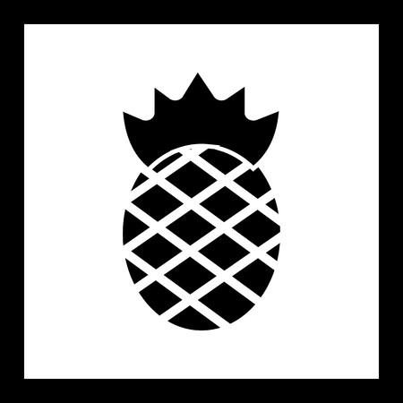 Vector Pineapple Iconのイラスト素材