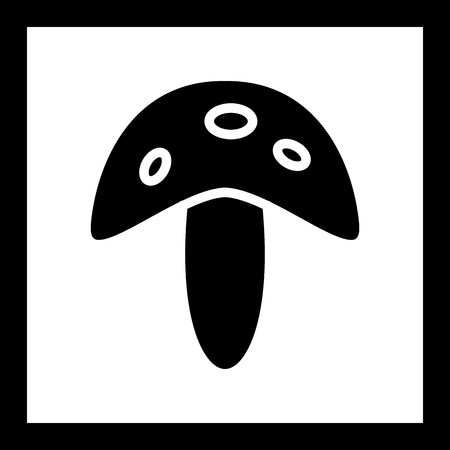 Vector Mushroom Iconのイラスト素材