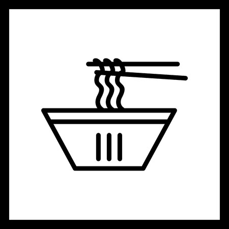 Vector Noodles Iconのイラスト素材