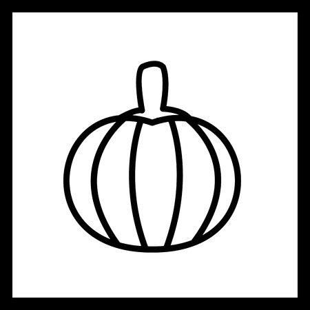 Vector Pumpkin Iconのイラスト素材
